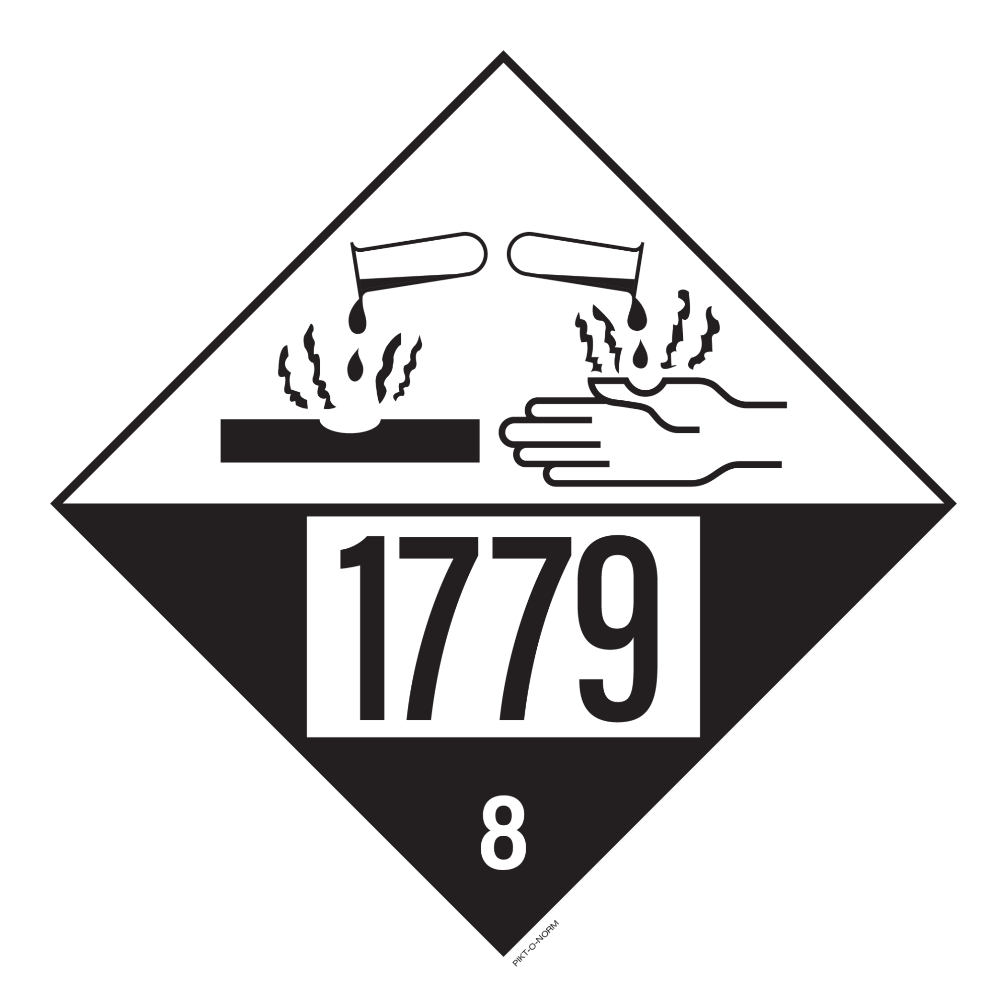 IMO 8.0 CORROSIEF UN 1779 – PIKT-O-NORM