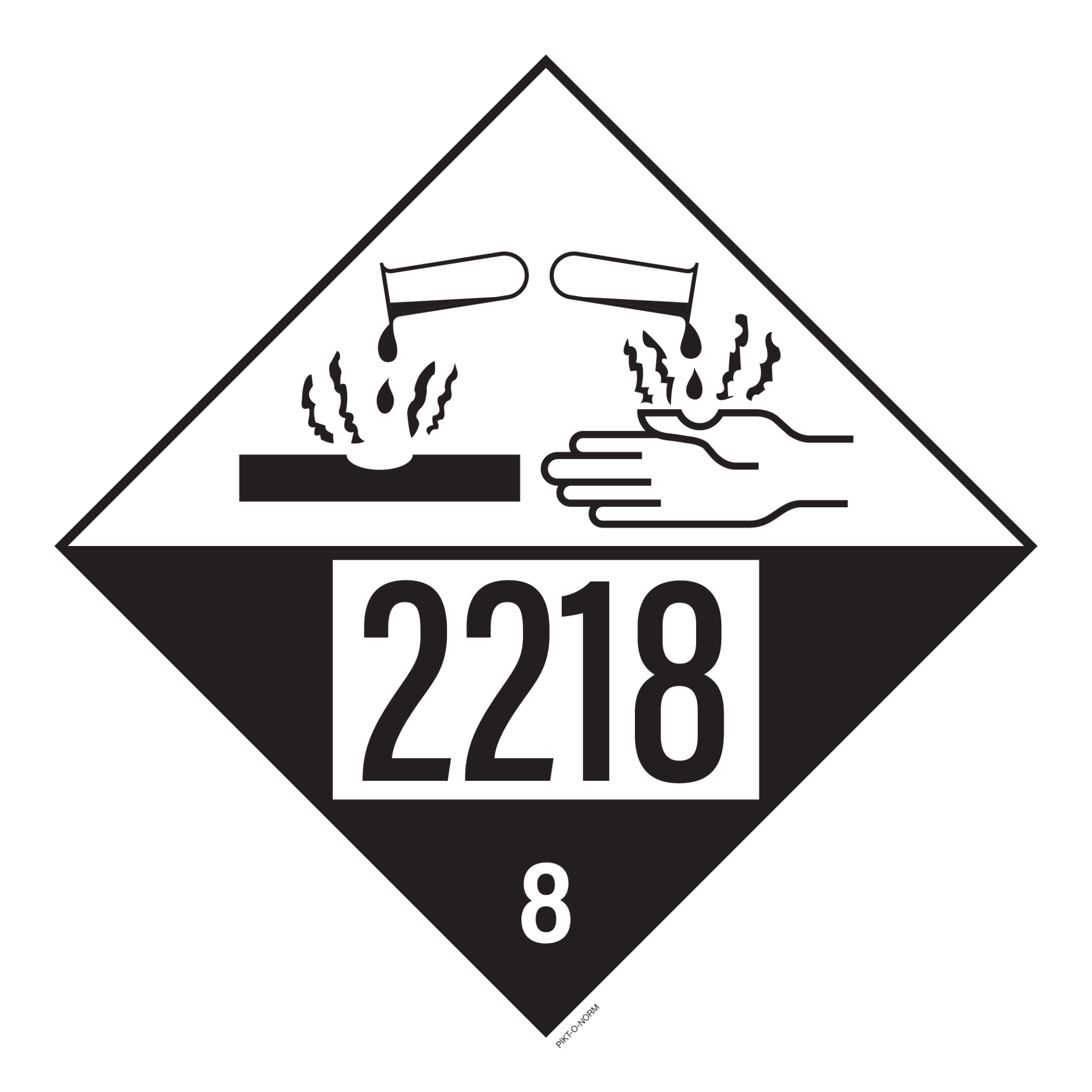 IMO 8.0 CORROSIEF UN 2218