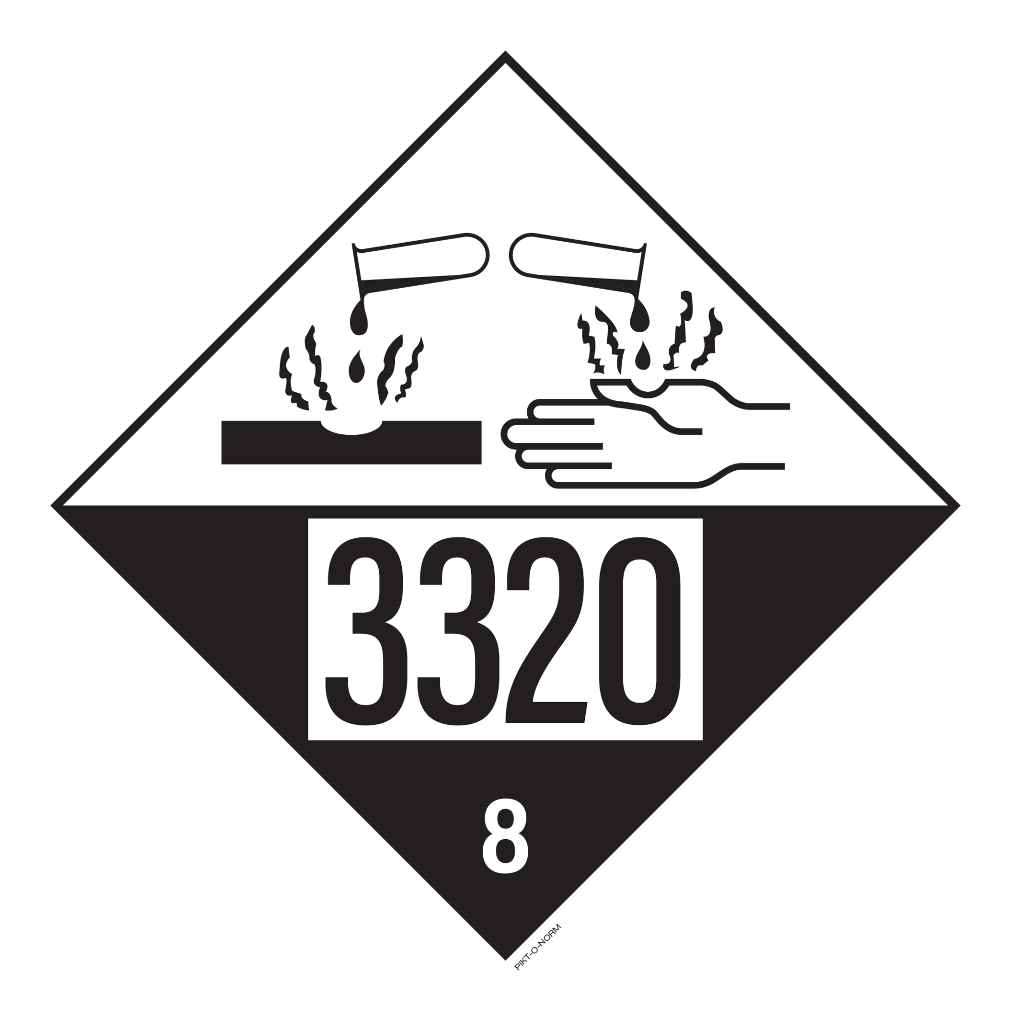 IMO 8.0 CORROSIEF UN 3320