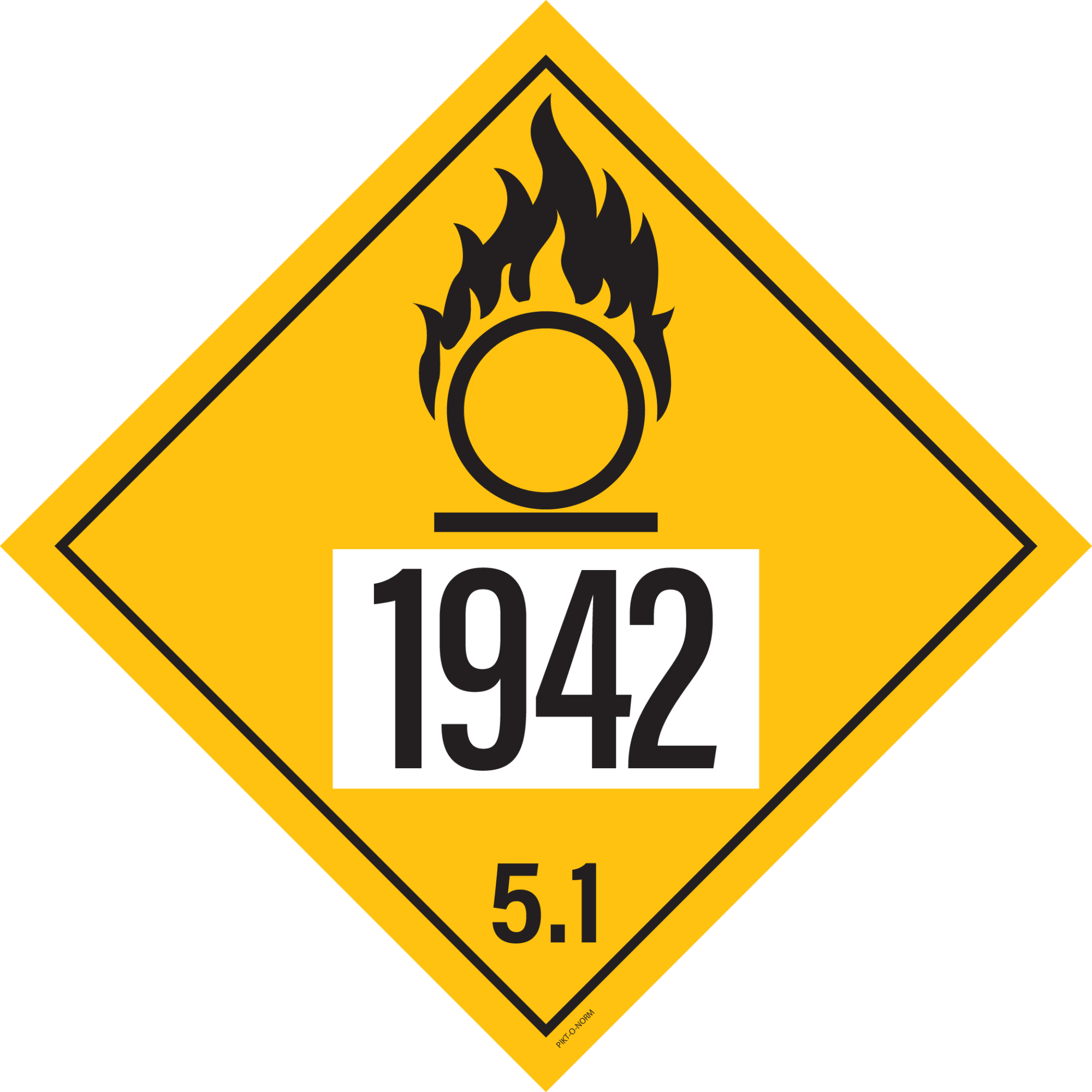 IMO 5.1. OXIDERENDE STOFFEN UN 1942