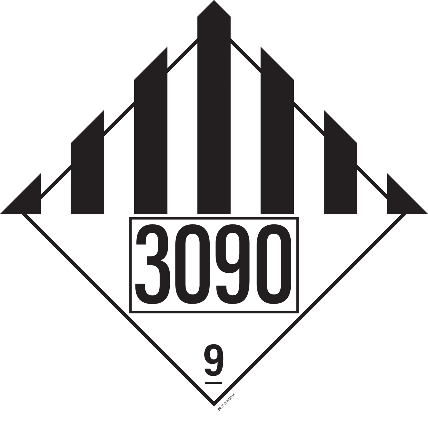 IMO 9.0 DIVERSE GEVAARL. STOFF...UN 3090