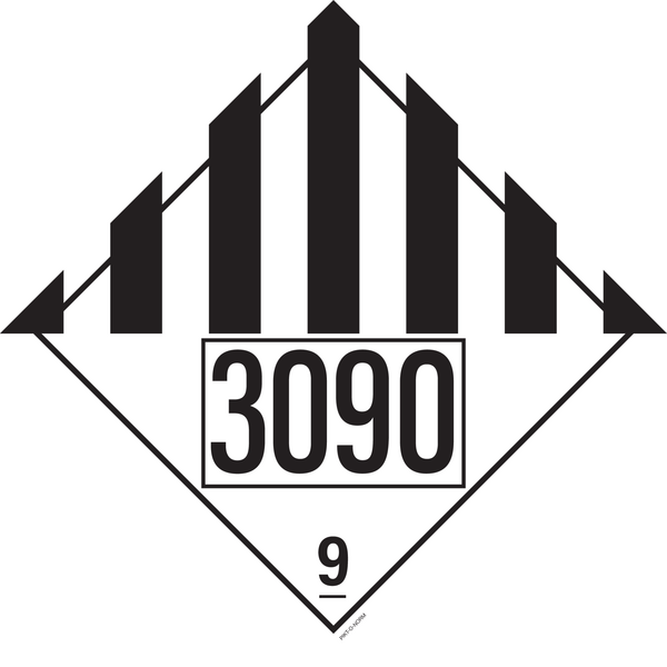 IMO 9.0 DIVERSE GEVAARL. STOFF...UN 3090