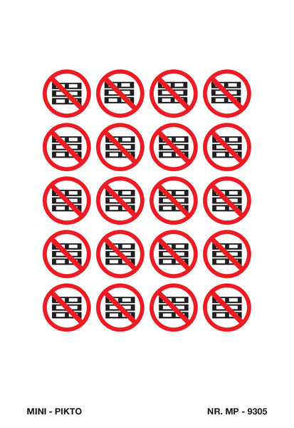PALLETTEN VERBODEN