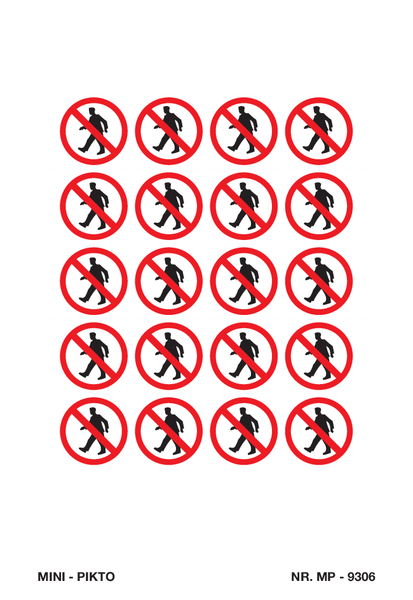 VOETGANGERS VERBODEN