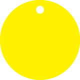 ETIQUETTES JAUNES, AVEC TROU Ø5MM