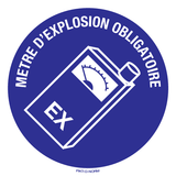METRE D'EXPLOSION OBLIGATOIRE