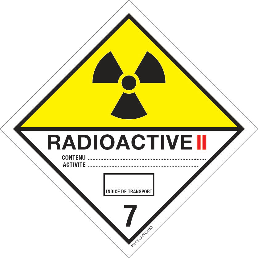 RADIOACTIEVE STOFFEN, ADR KL.7B