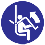 OPEN VEILIGHEIDSBEUGEL VAN STOELTJESLIFT