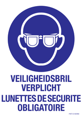 VEILIGHEIDSBRIL VERPLICHT N/F