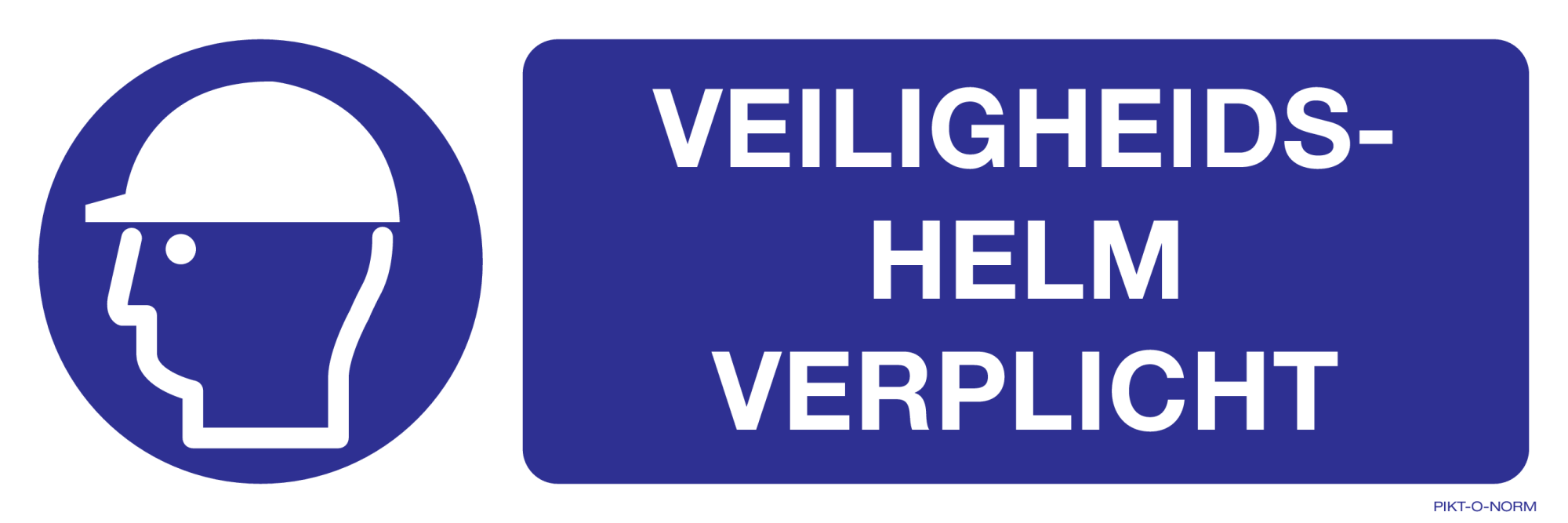 VEILIGHEIDSHELM VERPLICHT