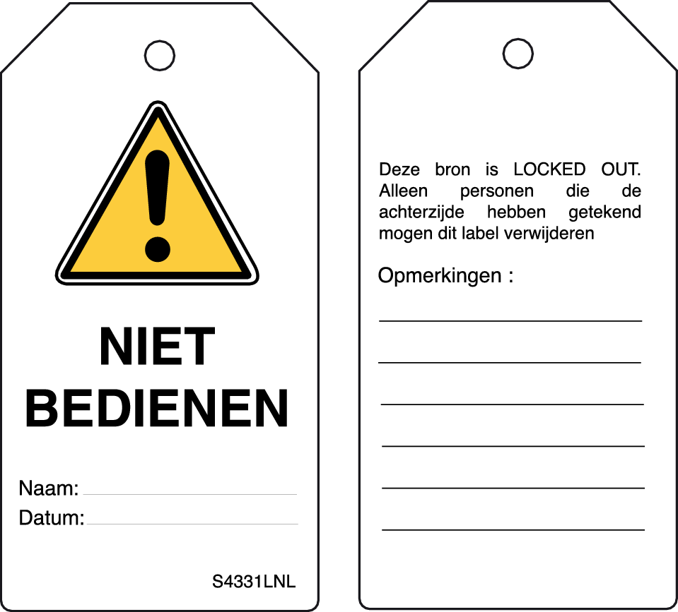 S4331LNL. NIET BEDIENEN