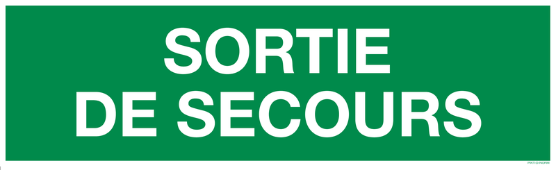 SORTIE DE SECOURS