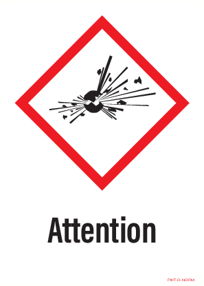 ATTENTION, MATIÈRES EXPLOSIVES