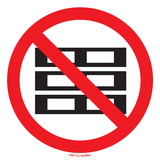 PALLETTEN VERBODEN