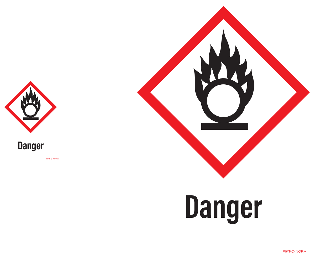 DANGER, MATIÈRES COMBURANTES
