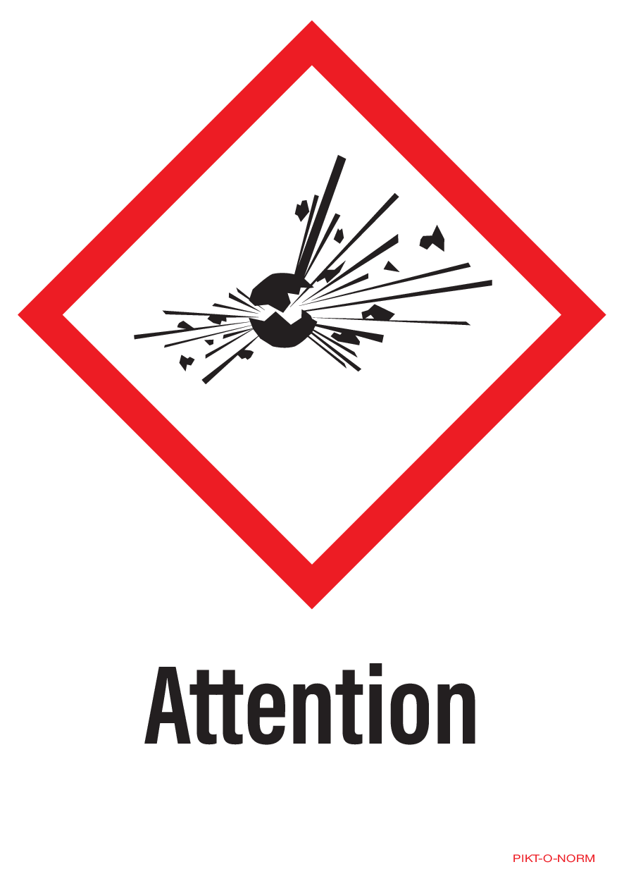 ATTENTION, MATIÈRES EXPLOSIVES
