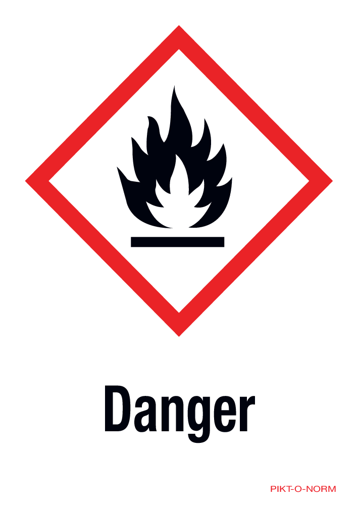 DANGER, MATIÈRES INFLAMMABLES