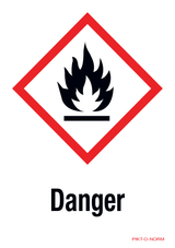 DANGER, MATIÈRES INFLAMMABLES