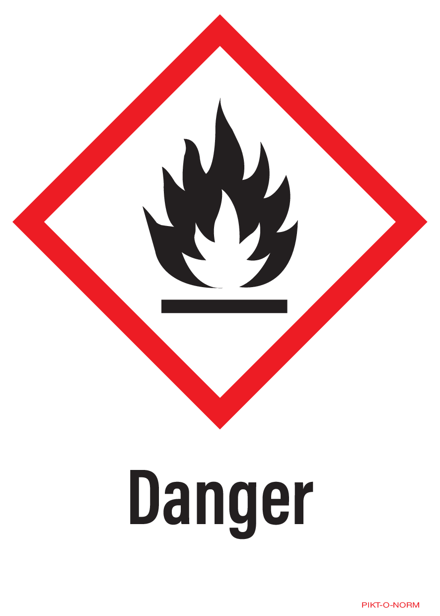 DANGER, MATIÈRES INFLAMMABLES