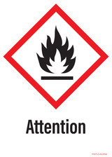 ATTENTION, MATIÈRES INFLAMMABLES