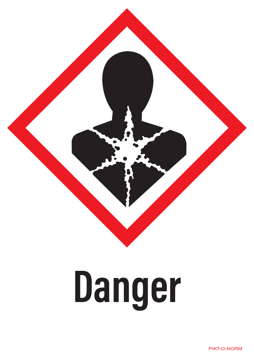 DANGER, POUR SANTÉ, RISQUE  MUTAGÈNE...