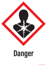 DANGER, POUR SANTÉ, RISQUE  MUTAGÈNE...