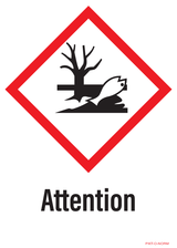 ATTENTION, DANGER POUR MILIEU AQUATIQUE