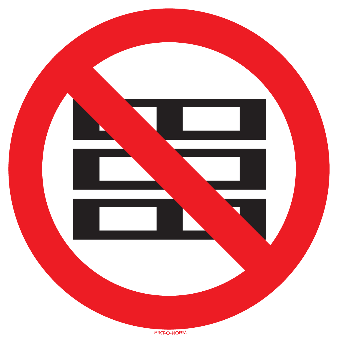 PALLETTEN VERBODEN