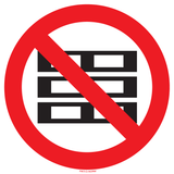 PALLETTEN VERBODEN
