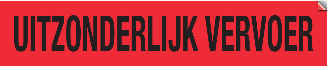 UITZONDERLIJK VERVOER