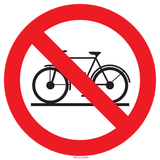 INTERDIT AUX BICYCLETTES