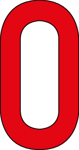 0, UITGESNEDEN CIJFER