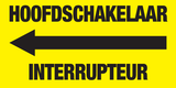HOOFDSCHAKELAAR-INTERRUPTEUR PIJL LINKS