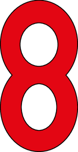 8, UITGESNEDEN CIJFER