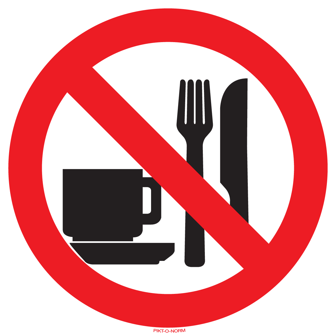 ETEN EN DRINKEN VERBODEN