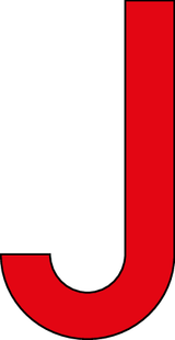 J, LETTRE DÉCOUPÉE