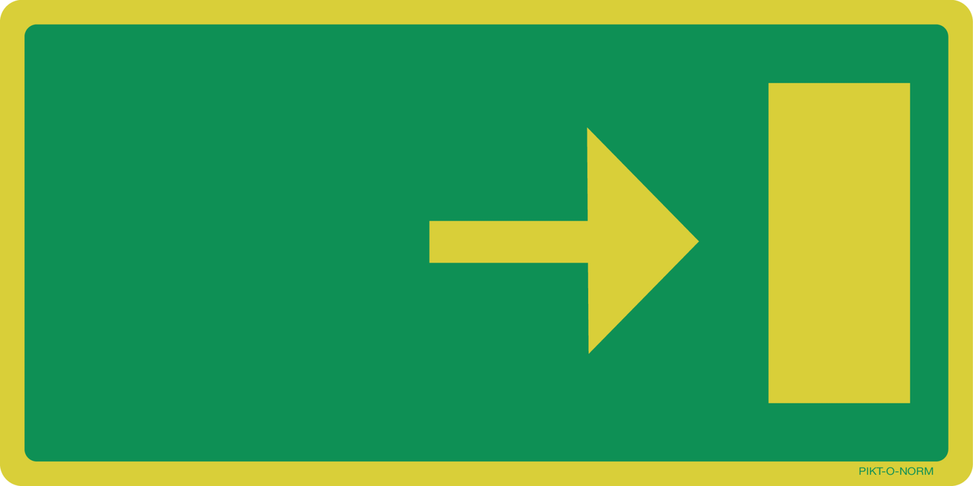 VLUCHTWEG, RICHTINGSPIJL LINKS OF RECHTS