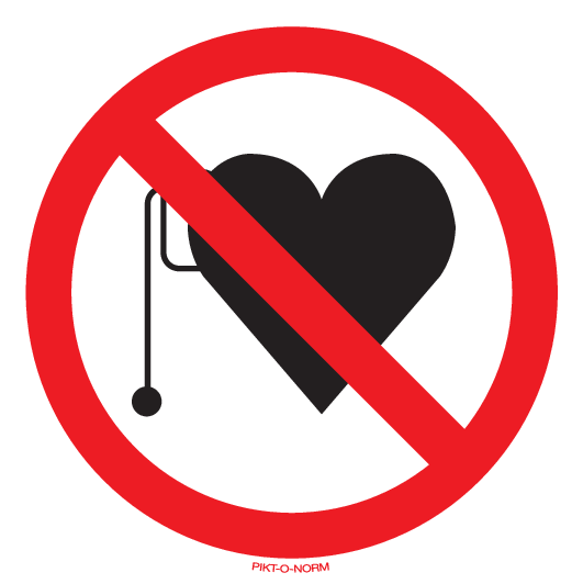 INTERDIT AUX STIMULATEURS CARDIAQUES