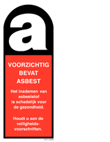 VOORZICHTIG. BEVAT ASBEST