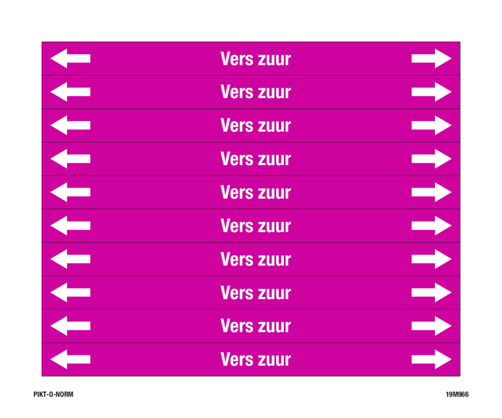 VERS ZUUR