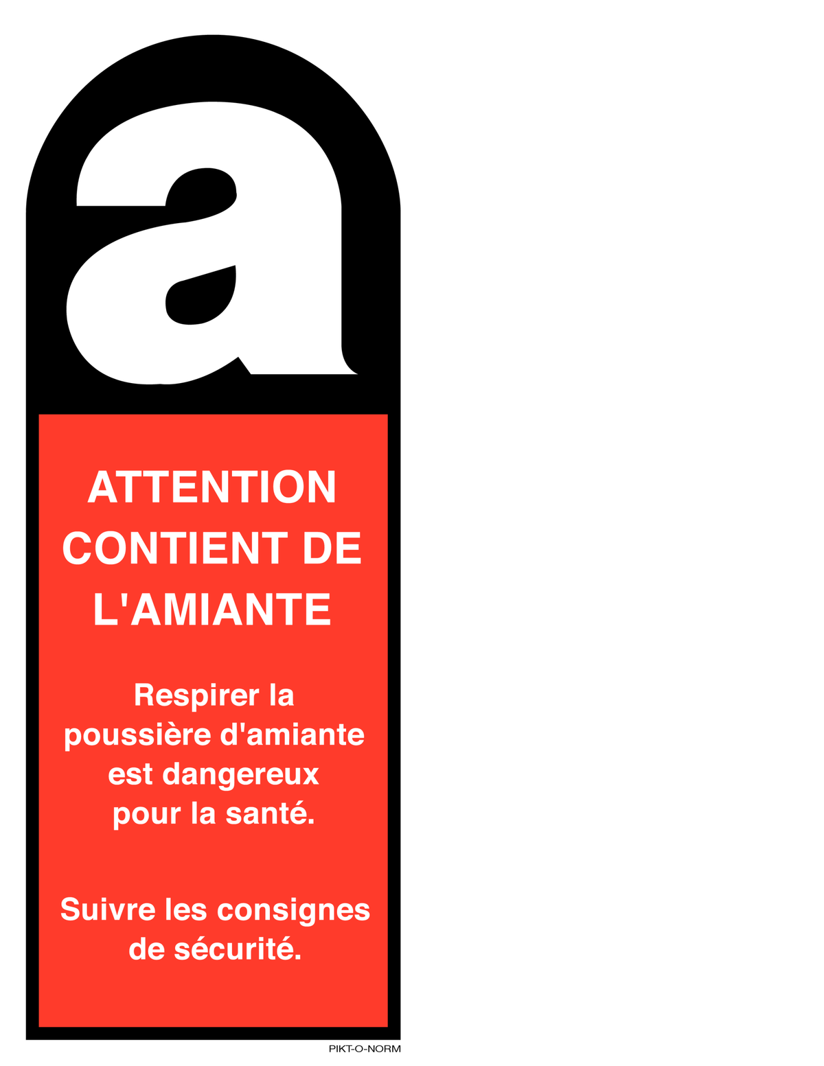 ATTENTION. CONTIENT DE L'AMIANTE
