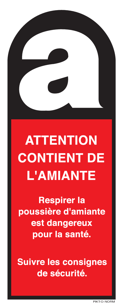 ATTENTION. CONTIENT DE L'AMIANTE