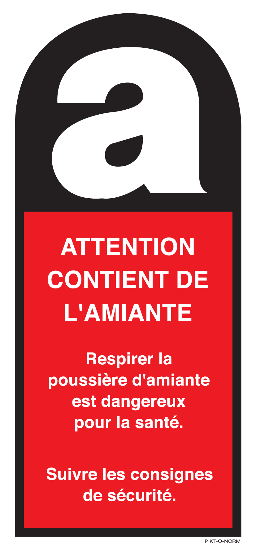 ATTENTION. CONTIENT DE L'AMIANTE