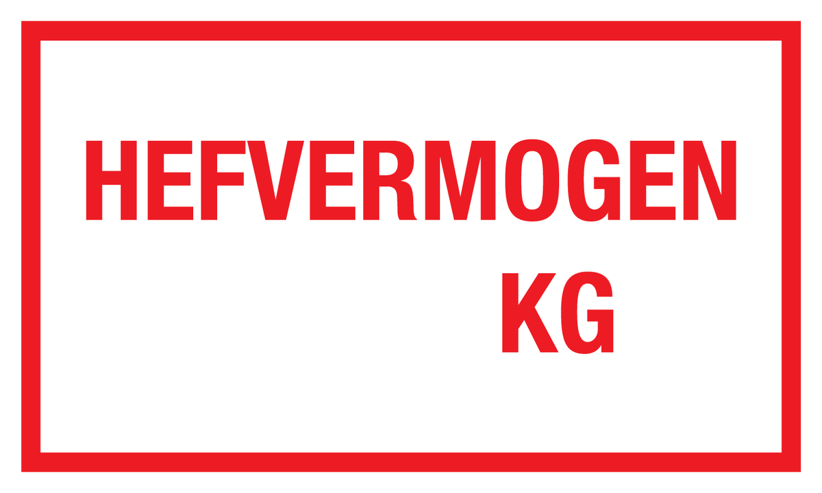 HEFVERMOGEN .....KG