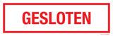 GESLOTEN