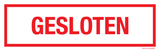 GESLOTEN