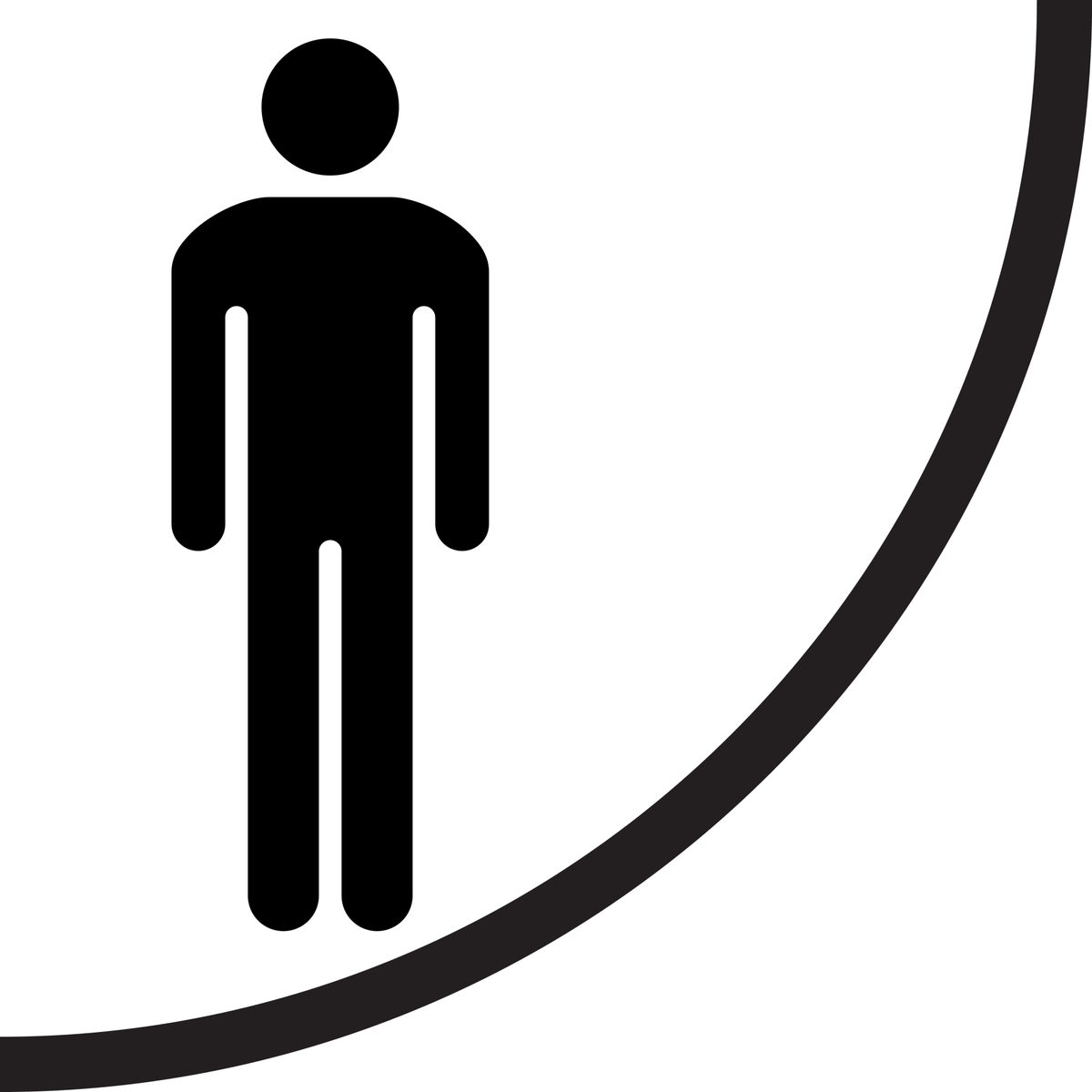 HOMMES COIN SUPÉRIEUR GAUCHE DE LA PORTE