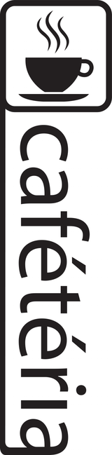 CAFÉTÉRIA, INDICATION POUR PORTE