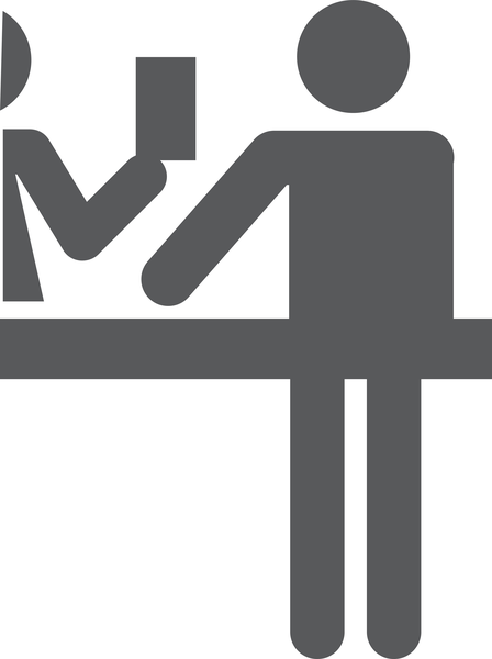 ACCUEIL, MOITIÉ GAUCHE, INDICATION PORTE