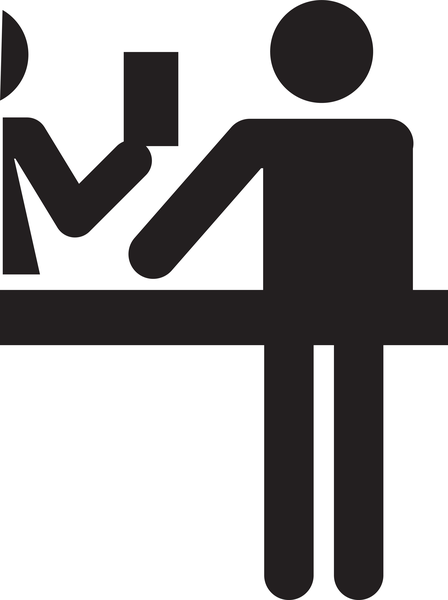 ACCUEIL, MOITIÉ GAUCHE, INDICATION PORTE